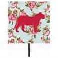 thumbnail image 2 of Caroline's Treasures BB1010-RS-BU-SH4 Tiger Shabby Chic Blue Roses Leash or Key Holder, Blue, Single Hook, multicolor, 2 of 2