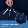 thumbnail image 1 of 4 Pcs Housse de Canapé Extensible Texturée Douce Lavable en Machine - Gris Clair, 1 of 2