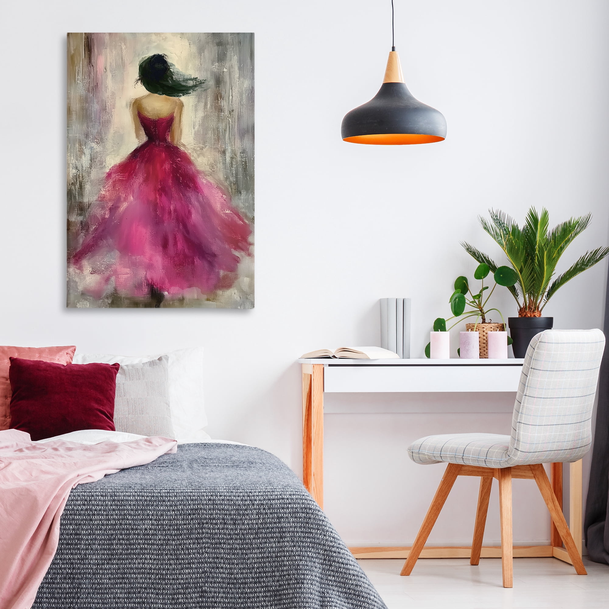 After Midnight Girl in Gown Canvas Wall Art, design by Annabelle Hall