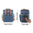thumbnail image 3 of EIGTHTAIL Insulated Large Lunch Box Double Heavy Duty Lunch Bag Leak Proof Freezer Bag Men Female Adult Work Flight Beach Day Trip Lunch Bag Extra Savings, 3 of 7