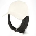 thumbnail image 1 of Sombrero sintético con pelucas, peluca corta y recta Bob, sombrero para el sol con pelo, gorra de béisbol para mujer, uso diario, peluca resistente al calor, 1 of 4