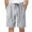 Grey, variant on MRULIC mens shorts Mens Sports Shorts Striped Jogging Bottoms Summer Training Trousers With Pockets Elastic Waistband Breathable Shorts Men Casual Shorts Black + L