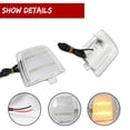 thumbnail image 3 of GTINTHEBOX 2PCS Clear Amber LED Side Corner Lights For 1995-2005 Chevrolet Astro GMC Safari, 3 of 10
