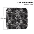 thumbnail image 2 of Lsque Rose Flowers Pattern 4" Drink Coasters Set of 4, PVC Leather Absorbent Coasters, Table Coaster Set Decorative Coffee Cup Coasters Housewarming Gift -Square, 2 of 6