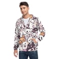 thumbnail image 5 of Cute Puppy Figure Men’s Hoodies Sweatshirt with Full Zip Pockets Fleece Jackets, 5 of 8