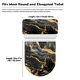 thumbnail image 7 of Yuyamidu Black Gold Marble Print Toilet Cover Sets 2 Piece Dustproof Toilet Lid Cover & Tank Lid Covers Reusable Splash Resistant Toilet Protector for Bathroom, 7 of 7