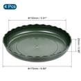 thumbnail image 2 of Uxcell 7" Plastic Wave Round Plant Pot Saucer Flower Drip Tray, Green 6 Pack, 2 of 5