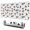 White Cow Black, variant on Long Mouse Pads for Desk,Beige Cow Flower Pattern Desk Mats on Top Of Desks, Desk Mouse Pad Extra Large with 3mm Non-Slip Base and Stitched Edge for Gaming,Office,Work,Home 31.5"x11.8"