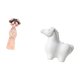 thumbnail image 5 of Estatua De Caballo De Porcelana Y Resina De Niña Tradicional China, Escultura Decorativa De Animal, Miniatura, Adorno De Mesa Para Dormitorio, Sala De Estar, Oficina, Granja, Cumpleaños,, 5 of 8