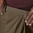 thumbnail image 4 of Haggar Men's Big & Tall Cool 18® Pro Solid Pleat Pant Classic Fit HC90248, 4 of 8