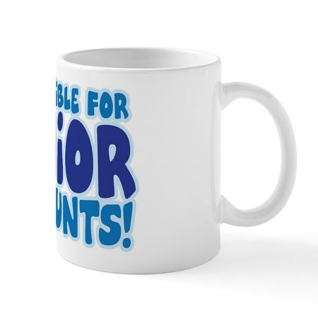 CafePress - ELIGIBLE FOR SENIOR DISCOUNTS! Mug - 11 oz Ceramic Mug - Novelty Coffee Tea Cup