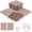 Brown, variant on 44 Pack Interlocking Deck Tiles,(12pcs Edge strips+4pcs Corners)12"x12"Floor Tile,Outdoor and Indoor Waterproof Plastic Flooring with Anti-Slip Surface | Heavy-Duty,Easy DIY Installation