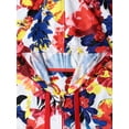 thumbnail image 3 of Ma Croix Mens Graphic Print Vibrant Flower Zip Up Hoodie Sweater, 3 of 6