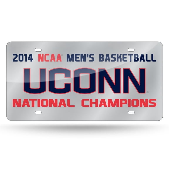 UCONN Huskies 2014 NCAA Mens Basketball National Champions LASER License Plate - Connecticut