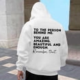 thumbnail image 1 of MHFRRA Sudadera con Capucha y Estampado de Moda, Informal, de Manga Larga, Suave y Cómoda, para Uso Diario En Otoño E Invierno, para Actividades Al Aire Libre, Ligera y Cálida Blanco, 1 of 5