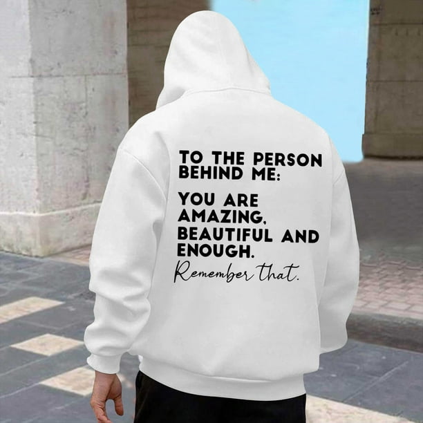 WILLBEST Sudaderas De Hombre Sudadera con Capucha y Estampado De Moda, Informal, De Manga Larga, Suave y Cómoda, para Otoño e Invierno, Uso Diario, Actividades Al Aire Libre, Ligera y Cálida Chica