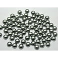 thumbnail image 3 of U8MO 500 Dark grey Acrylic Half Pearl Flatback Round Bead 8mm Scrapbook Craft, 3 of 5