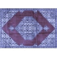 thumbnail image 1 of Ahgly Company Indoor Rectangle Medallion Blue Traditional Area Rugs, 7' x 10', 1 of 4