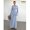 Blue and White, variant on Blue and White Striped Cotton Maxi Dress with Elegant Belt Detail
