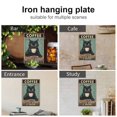 thumbnail image 4 of Bold Coffee Because Murder Is Wrong Black Cat Tin Sign – 8x12 Inch Metal Wall Art for Alternative Home Decor, Cafe, or Office – Gift for Indie Cat Lovers, 4 of 8