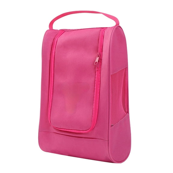 Topukaiba Multi Functional Travel Shoe Storage Bag - Oxfords Cloth - Portable Handheld Large Capacity Breathable Storage Bag - Can Store Basketball Shoes/High Heels Hot Pink Hot