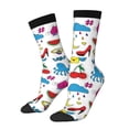 thumbnail image 1 of Balery Summer Calcetas Largas con Estampado para Hombre y Mujer – Suaves y Transpirables, Talla Única (US 5-11), 1 of 6