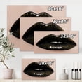 thumbnail image 4 of Designart ' Close-Up Of Gorgeous Female Lips I ' Modern Canvas Wall Art Print, 4 of 4