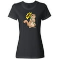 thumbnail image 3 of Inktastic Cute Chipmunk with Sunflower Women's T-Shirt, 3 of 5