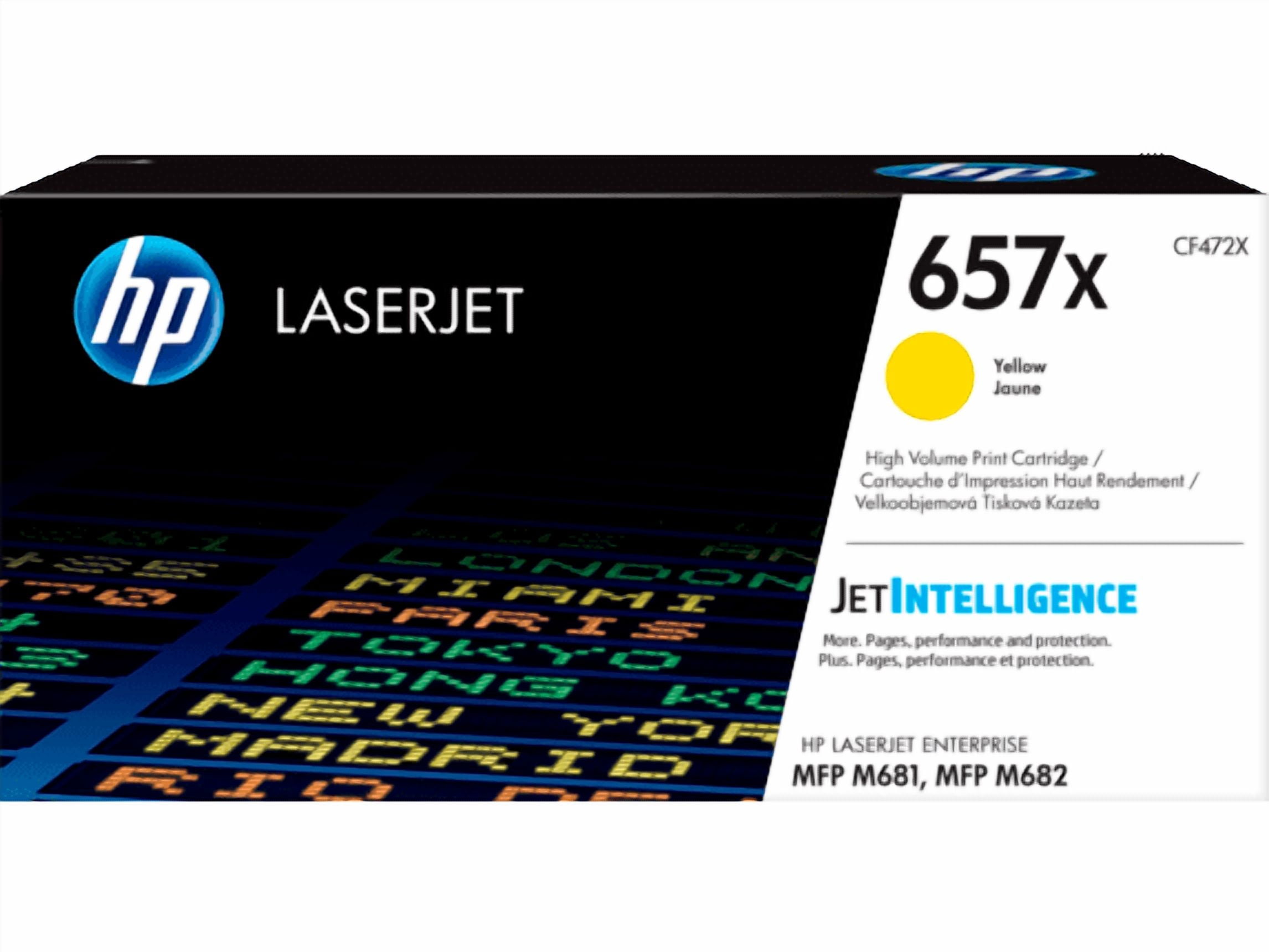 HP 657X Original Toner Cartridge - Yellow