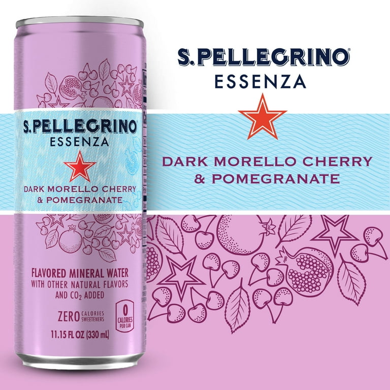 S.Pellegrino Essenza Sparkling Dark Morello Cherry & Pomegranate