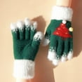 thumbnail image 4 of Hellosay Womens Gloves for Cold Weather Thermal Warm Christmas Gifts Green, 4 of 7