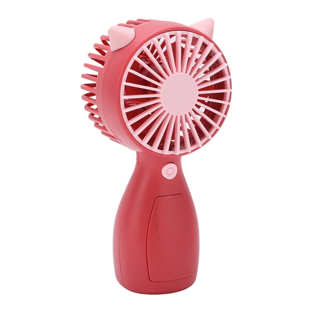 Ventilador de mano material ABS portátil de mano interruptor de una tecla diseño de cordón ventilador de escritorio pequeño para el hogar actividades al aire libre ANGGREK Otros
