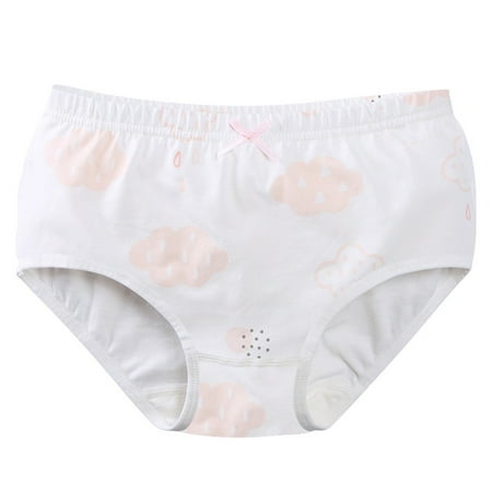 ATOGUTA Kids Underwear Girls Girls Panty Briefs Cotton Training Undies White  Size 2T-10
