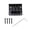 Black, variant on NFTIGB Durable 3-String Fixed Guitar Bridge Replacement Parts for Cigarbox and Electric Guitars (Silver) 1.97 inches / 50 mm[cite: 1]