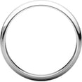 thumbnail image 2 of Platinum 3mm Half Round Band - Size 8, 2 of 9