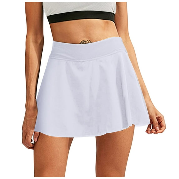 Womens Casual Loose Fake Two-piece Anti-peeping Quick-drying Fitness Skirt Summer Sexy Boho Floral Sundresses Wedding Guest Graduation Prom Formal Cocktail Dresses that Hide Belly Fat A520-21010