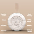 thumbnail image 6 of NFTIGB Portable Sound Machine for Baby 12 Quiet Sounds Rechargeable Travel White Noise Machine Infant Sleeping Soother with Soft Night Light Memory Setting Lanyard Bag Beige 3.7x2.0x3.0 inches, 6 of 9