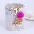 thumbnail image 3 of Keychain Creative - Patín de patinaje sobre hielo con strass, color rosa, 3 of 3