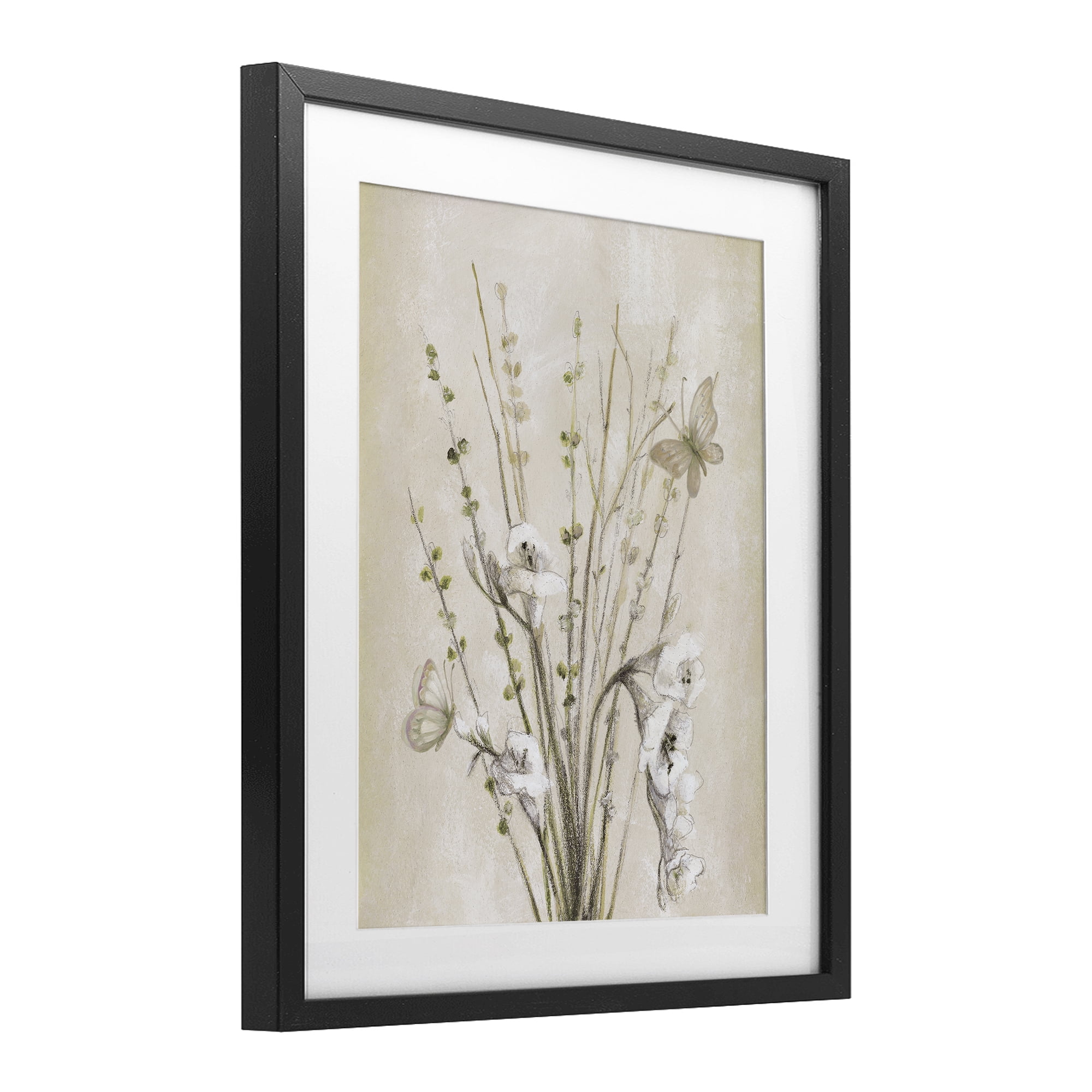Stupell Industries Fresia & Date Branch Black Framed Print Under Glass, design by Lanie Loreth