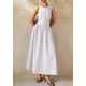 thumbnail image 5 of Vestido PRETTYGARDEN 2025 Maxi sin mangas blanco talla grande, 5 of 8