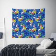 thumbnail image 3 of Bingfone Polyester Fabric Tapestry Sharks Skateboarding With Palm Wall Hanging Tapestry,Daily Decorative Tapestry for Bedroom Living Room Dorm 60L x 51W Inches, 3 of 7