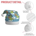 thumbnail image 6 of Cauagu Dino Christmas Adventure Snowy Blue for Adult Christmas Hat,1-Pack Xmas Holiday Hat Santa Hat for Women & Men Festive Headwear Accessories Fit for Christmas/New Year/Party, 6 of 6