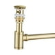thumbnail image 2 of Desagüe de desagüe para lavabo, moderno, montado en la pared, con accesorio antibloqueo y olores. Oro, 2 of 6