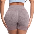 thumbnail image 6 of felwors Tummy Control Biker Shorts Lifting Seamless Yoga Athletic with Pockets Running Khaki for Size XXL, 6 of 7