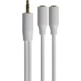 thumbnail image 4 of Audiovox JAH742V Stereo Y Extension Cable, White, 3.5mm - Quantity 18, 4 of 4