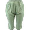 Lands' End Sport Knit High Rise Pull On Capri Pants Hedge Green PXL NEW 194153