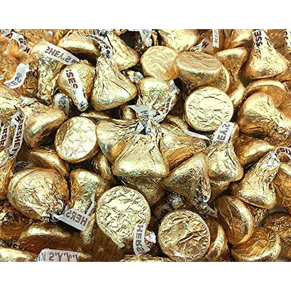 Hershey's Kisses Creamy Milk Chocolate Gold Wrapping 4 Pounds Walmart