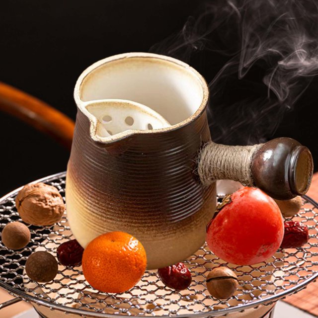 Tetera de Cerámica Perfecl 500ml con 3 Infusores de Té de Red