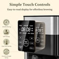 thumbnail image 2 of LINKChef Drip Coffee Maker 12 Cup Programmable Drip with Glass Carafe, 12-Hour Auto Brew Timer, Keep Warm Plate, Easy Clean Filter Basket, 2 of 11