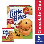 Entenmann's Little Bites Muffins 20 Pouches/80 Muffins Bonus 1 Individual Entenmann's Apple Pie (Chocolate Chip)